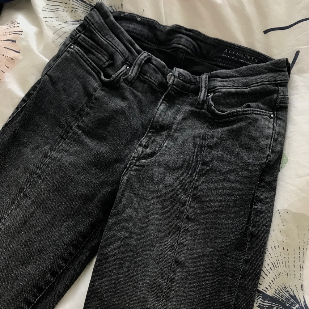 ALL SAINTS Grace front seam mid rise jeans